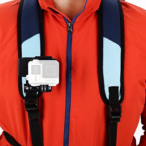 Sametop Backpack Strap Mount Quick Clip Mount for Gopro Hero 5, 4, Session, 3+, 3, 2, 1 Cameras