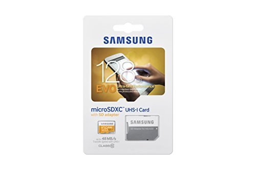 Samsung 128GB up to 48MB/s EVO Class 10 Micro SDXC Card with Adapter (MB-MP128DA/AM)