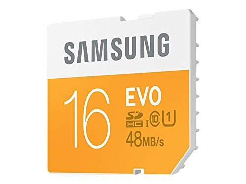 Samsung 16GB EVO Class 10 SDHC Card up to 48MB/s (MB-SP16D/AM)