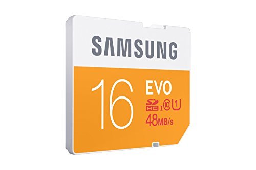 Samsung 16GB EVO Class 10 SDHC Card up to 48MB/s (MB-SP16D/AM)