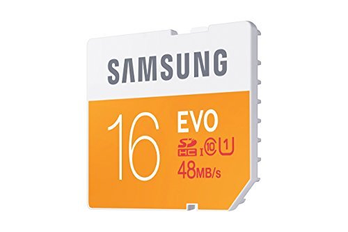 Samsung 16GB EVO Class 10 SDHC Card up to 48MB/s (MB-SP16D/AM)