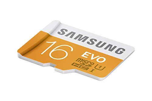 Samsung 16GB up to 48MB/s EVO Class 10 Micro SDHC Card with Adapter (MB-MP16DA/AM)