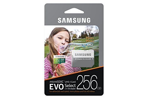 Samsung 256GB 95MB/s MicroSDXC EVO Select Memory Card with Adapter (MB-ME256DA/AM)