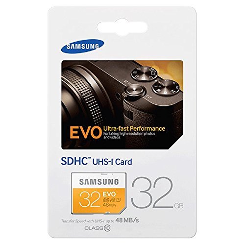 Samsung 32GB EVO Class 10 SDHC up to 48MB/s (MB-SP32D/AM)