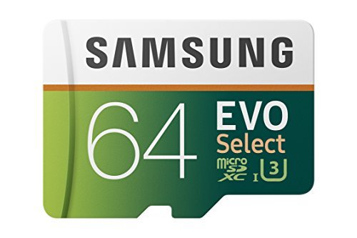 Samsung 64GB 100MB/s (U3) MicroSDXC EVO Select Memory Card with Adapter (MB-ME64GA/AM)