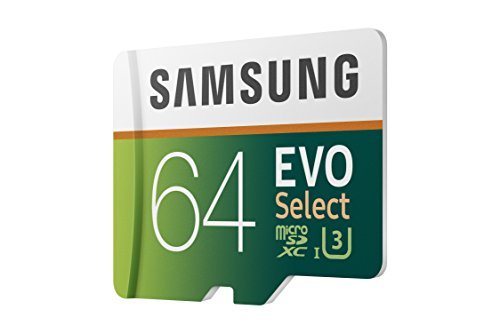 Samsung 64GB 100MB/s (U3) MicroSDXC EVO Select Memory Card with Adapter (MB-ME64GA/AM)