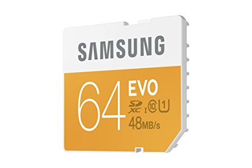 Samsung 64GB EVO SDXC UHS 1 - Class 10 Memory Card (MB-SP64D/AM)