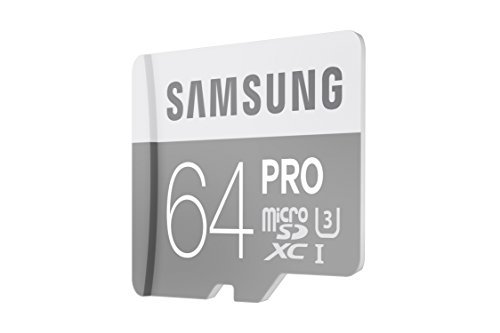 Samsung 64GB PRO Class 10 Micro SDXC Card with Adapter up to 90MB/s (MB-MG64EA/AM)