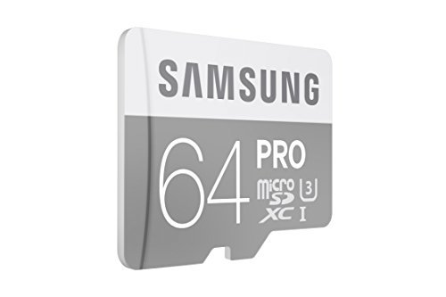 Samsung 64GB PRO Class 10 Micro SDXC Card with Adapter up to 90MB/s (MB-MG64EA/AM)