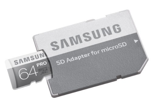 Samsung 64GB PRO Class 10 Micro SDXC up to 90MB/s with Adapter (MB-MG64DA/AM)