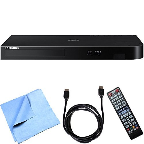 Samsung BD-J6300/ZA 3D Wi-Fi Blu-Ray Player Essential Accessory Bundle includes Blu-ray Player, HDMI Cable and Microfiber Cleaning Cloth