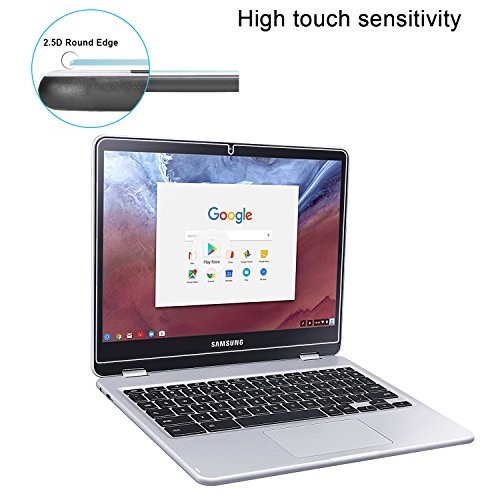 Samsung Chromebook Plus Screen Protector Glass, RBEIK 9H Hardness Scratch Resistant Tempered Glass Screen Protector for Samsung Chromebook Plus / Pro 12.3" Convertible Touch Laptop