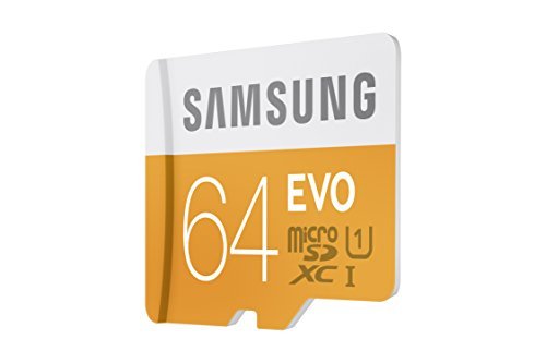 Samsung EVO 64GB Micro SDXC Memory Card with Adapter up to 48/MB/s (MB-MP64DA/AM)