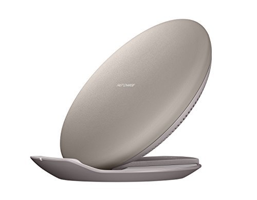 Samsung Fast Charge Wireless Charging Convertible Stand W/ AFC Wall Charger (US Version with Warranty), Tan