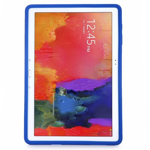 Samsung Galaxy Note Pro 12.2 Case - Poetic Samsung Galaxy Note Pro 12.2 Case [GraphGRIP Series] - [Lightweight] [GRIP] Protective Silicone Case for Samsung Galaxy Note Pro 12.2 Blue (3 Year Manufacturer Warranty From Poetic)