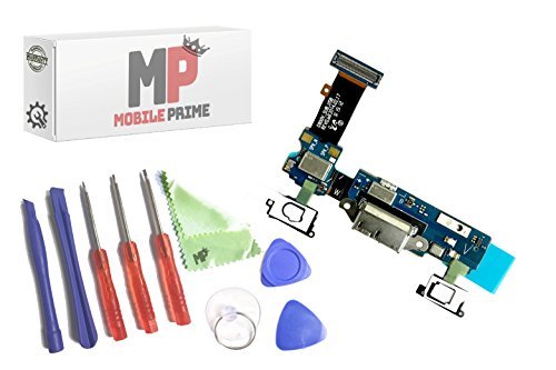 Samsung Galaxy S5 G900V Charging Charge Port Flex Cable Prime Repair Kit with Certified Repair Tools- MOBILEPRIME