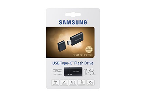 Samsung MUF-128DA2/WW USB Type-C 3.1 Flash Drive, 128 GB, Black