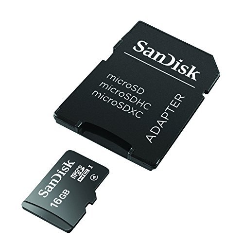 SanDisk 16GB Mobile MicroSDHC Class 4 Flash Memory Card With Adapter- SDSDQM-016G-B35A