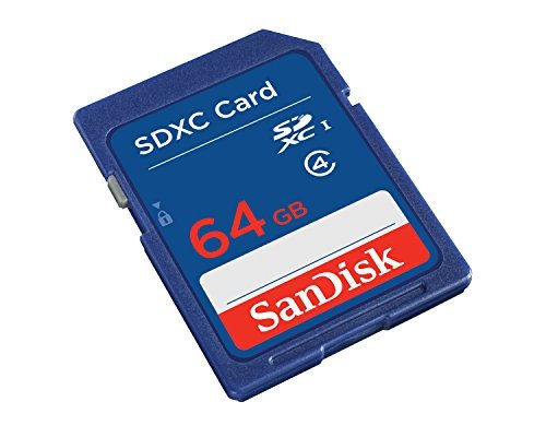 SanDisk 64GB Class 4 SDXC Flash Memory Card, Frustration-Free Packaging- SDSDB-064G-AFFP (Label May Change)