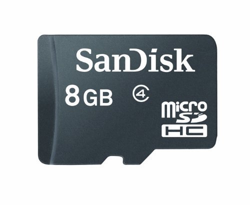 SanDisk 8GB Class 4 Micro SDHC Memory Card, Frustration-Free Packaging- SDSDQ-008G-AFFP