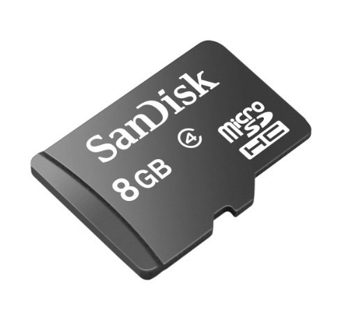 SanDisk 8GB Class 4 Micro SDHC Memory Card, Frustration-Free Packaging- SDSDQ-008G-AFFP