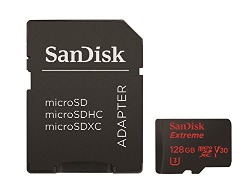 SanDisk Extreme 128GB microSDXC UHS-I Card with Adapter (SDSQXVF-128G-GN6MA)