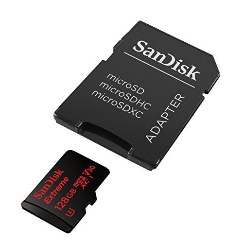 SanDisk Extreme 128GB microSDXC UHS-I Card with Adapter (SDSQXVF-128G-GN6MA)