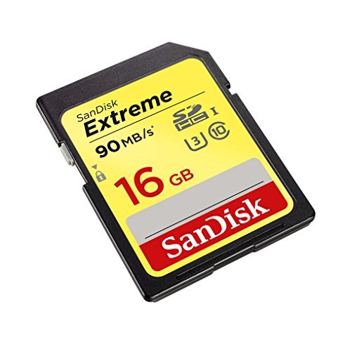 SanDisk Extreme 16GB SDHC UHS-I Card (SDSDXNE-016G-GNCIN) [Newest Version]