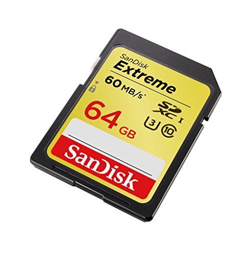 SanDisk Extreme 64GB UHS-I/U3 SDXC Memory Card Up To 60MB/s Read-SDSDXN-064G-G46 [Older Version]