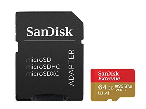 SanDisk Extreme 64GB microSDXC UHS-I Card - SDSQXAF-064G-GN6MA [Newest Version]