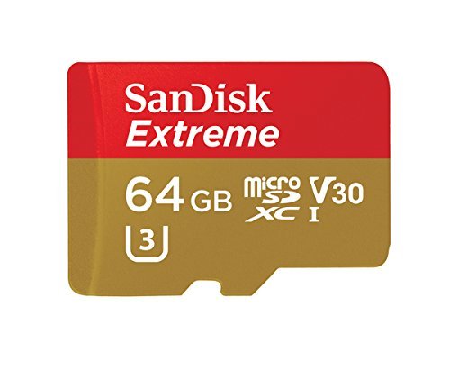 SanDisk Extreme 64GB microSDXC UHS-I Card with Adapter (SDSQXVF-064G-GN6MA) [Newest Version]