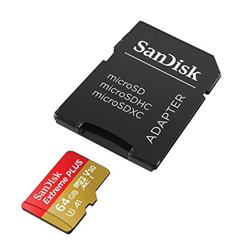 SanDisk Extreme PLUS 64GB microSDXC UHS-I Card - SDSQXBG-064G-GN6MA