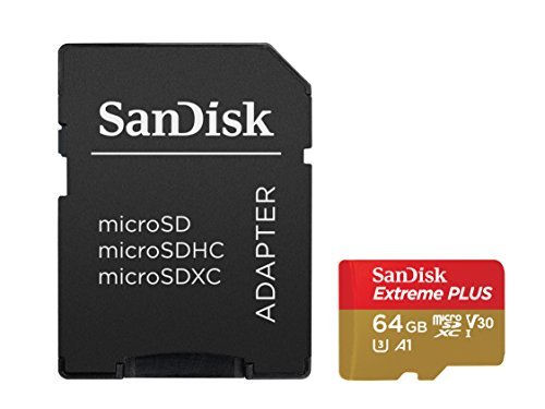 SanDisk Extreme PLUS 64GB microSDXC UHS-I Card - SDSQXBG-064G-GN6MA