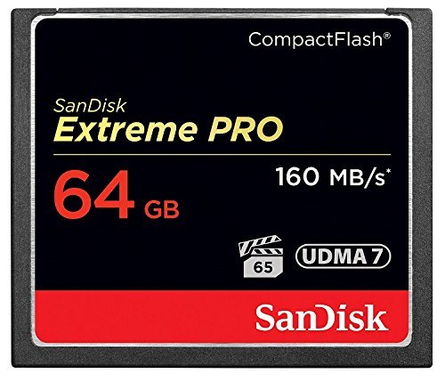 SanDisk Extreme PRO 64GB Compact Flash Memory Card UDMA 7 Speed Up To 160MB/s- SDCFXPS-064G-X46 (Label May Change)