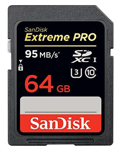 SanDisk Extreme PRO 64GB SDXC Flash Memory Card with up to 95MB/s (SDSDXPA-064G-AFFP)