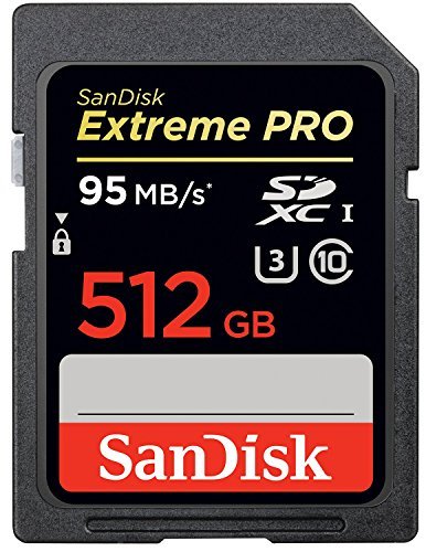 SanDisk Extreme Pro 512 GB SDXC UHS-I Card (SDSDXPA-512G-G46)