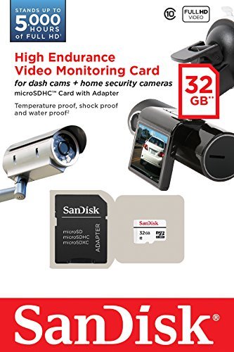 SanDisk High Endurance Video Monitoring Card with Adapter 32GB (SDSDQQ-032G-G46A)