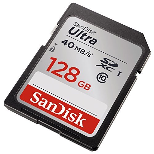 SanDisk Ultra 128GB Class 10 SDXC Memory Card Up To 40MB/s- SDSDUN-128G-G46 [Older Version]