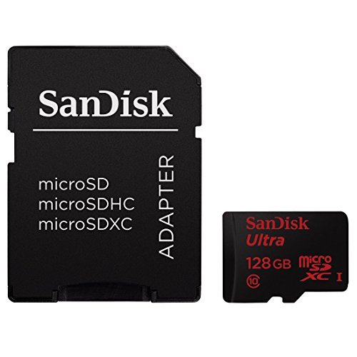 SanDisk Ultra 128GB UHS-I/Class 10 Micro SDXC Memory Card With Adapter- SDSDQUAN-128G-G4A [Old Version]