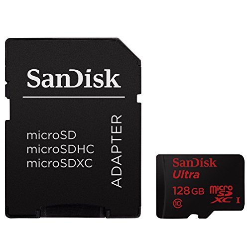 SanDisk Ultra 128GB UHS-I/Class 10 Micro SDXC Memory Card With Adapter- SDSDQUAN-128G-G4A [Old Version]