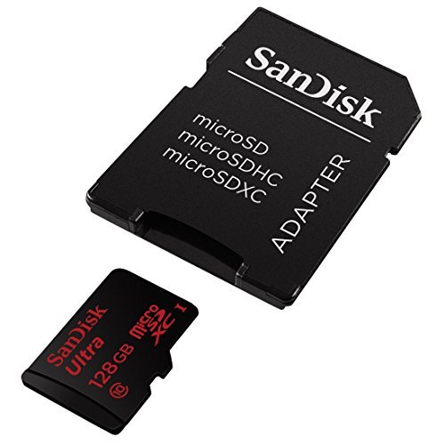 SanDisk Ultra 128GB UHS-I/Class 10 Micro SDXC Memory Card With Adapter- SDSDQUAN-128G-G4A [Old Version]