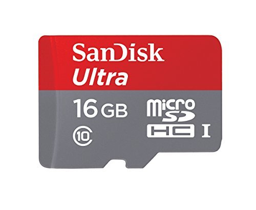 SanDisk Ultra 16GB MicroSDHC Class 10 UHS Memory Card Speed Up To 30MB/s With Adapter - SDSDQUA-016G-U46A [Old Version]