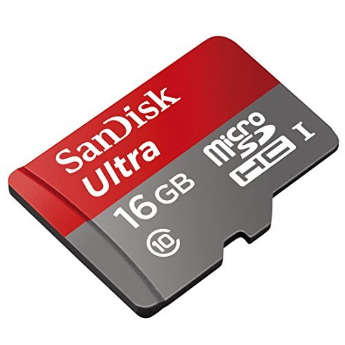 SanDisk Ultra 16GB UHS-I/Class 10 Micro SDHC Memory Card With Adapter- SDSDQUAN-016G-G4A [Old Version]