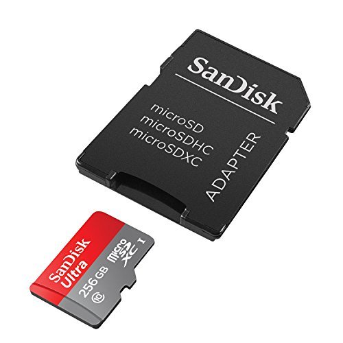 SanDisk Ultra 256GB MicroSDXC UHS-I Card with Adapter (SDSQUNI-256G-GN6MA).