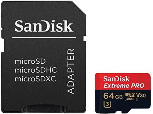 Sandisk Extreme Pro 64 GB Class 10 UHS-I 95 Mbps Read U3 V30 Micro SD Memory Card - SDSQXXG-064G