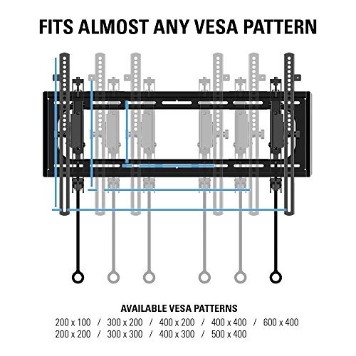 Sanus Advanced Tilt Premium TV Wall Mount Bracket for 46” – 90” flat-panel TVs - Extends 5.7" from the Wall - VLT6-B1