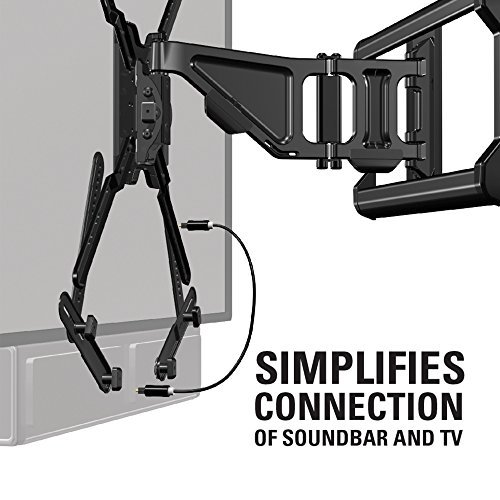 Sanus Soundbar Mount for Most Soundbars up to 15 lbs - Features Simple Install and Tool-Free Adjustments - Compatible With Most TVs and Mounts - SOA-SBM1