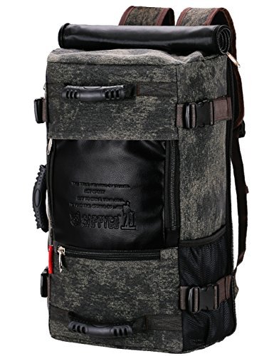 Sappygo Vintage Canvas Backpack Travel Bag Duffle Rucksack Men Backpack