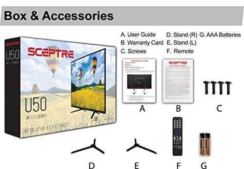 Sceptre 4K Ultra HD TV 49\" inch