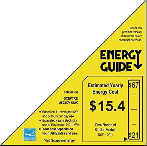 Sceptre U508CV-UMK 49-Inch 4K Ultra HD LED TV (2015 Model)